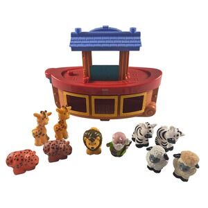 Fisher Price Little People Noah's Ark Playset Animals Noah 10 Figures Preschool